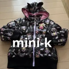 mini-kフード付き猫耳ダウンジャンパー１３０cm