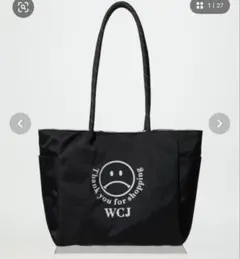 WCJ リバーシブルトートバッグ ブラック