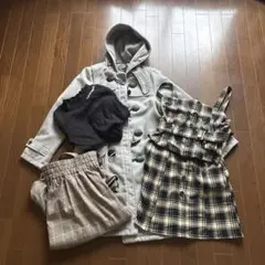 LOVETOXIC フード付きダッフルコート Lサイズ グレー⭐️SALE中