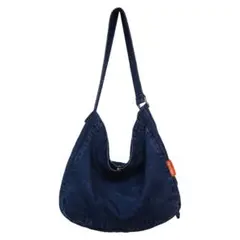 デニム ワンショルダーバッグ ネイビー 【345】A1226②