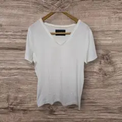 状態A ◎wik ホワイト Vネック Tシャツ 7