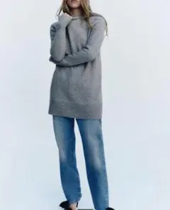 新品⭐︎ZARA ソフトミニワンピース　ウール混　S