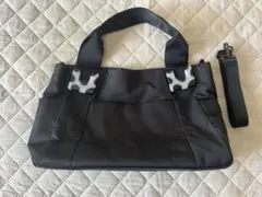 新品 イアパピヨネ　樹脂パーツトートバッグM ショルダーバッグ 黒