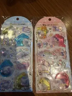 シナモロール&ハローキティ ウォーターシール 2シートセット