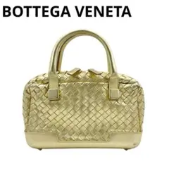 【大人気】ボッテガヴェネタ イントレチャート ミニハンドバッグ ゴールド 2Q6