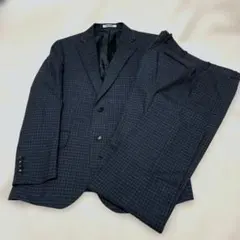 ウール100%renoma HOMMEチェック柄 スーツ セットL❣️