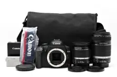 《完動美品》　キャノン Canon EOS Kiss X3　ダブルレンズセット