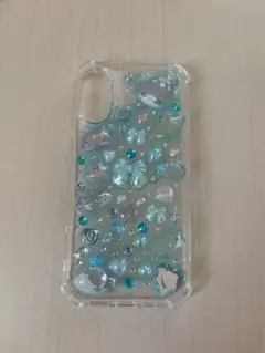 iPhone16 ボンボンドロップシール スマホケース 海のいきもの