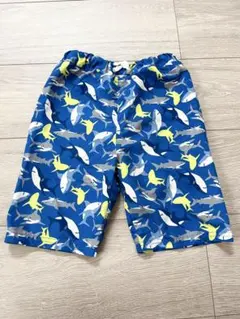海水パンツ　サメ柄 水着 青色 100cm~ 男の子用