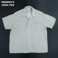 PENNEY'S Open Collar Shirts 1960s LARGEのサムネイル