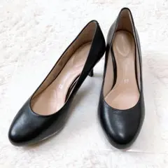 美品 ROCKPORT ロックポート ブラック レザー パンプス 冠婚葬祭 24のサムネイル
