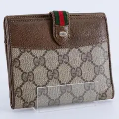 オールドグッチ GUCCI 二つ折り財布 GGスプリーム シェリーラインのサムネイル