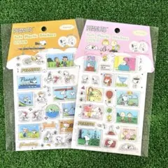 スヌーピーシリコンステッカー 2枚セット
