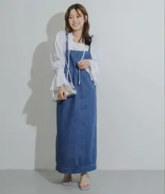 『別注』Lee×SENSE OF PLACE　デニムキャミワンピースのサムネイル