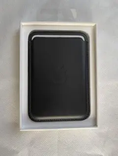 【新品】Apple純正 iPhone レザーウォレット ミッドナイト ブラック