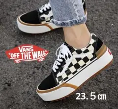完売品　VANS オールドスクール Checkerboard スニーカー　厚底