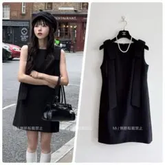極美品 cygneシーニュ スワンジレ 春初夏 ベスト黒 ブラック サイズ0 極美品 cygneシーニュ スワンジレ 春初夏 ベスト黒 ブラック サイズ0
