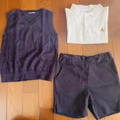 familiar ネイビー ベスト・パンツセット