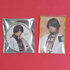 刀ミュ　祝玖寿　缶バッジ　ふぉとカード　長曽祢虎徹