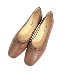 【新品】DIANA フラットシューズ 本革 ブラウン 23.5cmのサムネイル