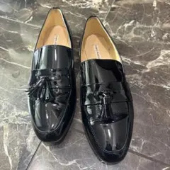 FABIO RUSCONI（ファビオルスコーニ） エナメル ローファー 37 黒