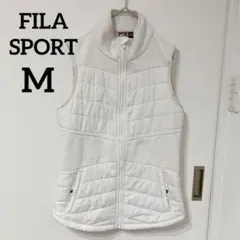FILA SPORT フィラ 中綿 コンビネーションベスト ホワイト【M】白