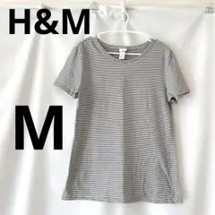 H&M ストライプ 半袖Tシャツ Mサイズ
