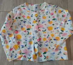 限定お値下！プチバトー☆フルーツ柄 コットン カーディガン4ans104cm