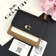 限定品【新品】COACH コーチ 折り財布 三つ折り財布 百貨店モデル