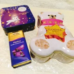 【美品】GODIVA 空き缶 3点セット