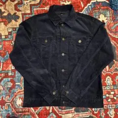 ネイビー コーデュロイ Gジャン Mサイズ