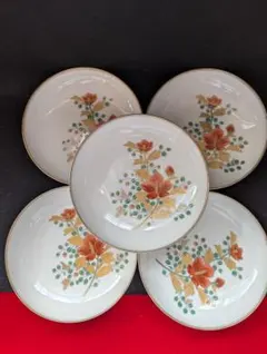 香蘭社赤絵町工房 山茶花小皿5枚 香蘭社赤絵町工房 山茶花小皿5枚 - メルカリ