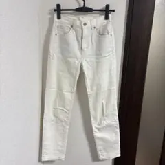 ホワイトデニムパンツ
