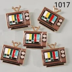 【商品番号1017】5こ♡昭和レトロ♡ブラウン管テレビチャーム