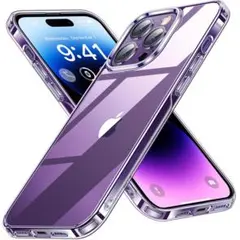 iPhone14ProMax 用 ケース クリア 耐衝撃 米軍MIL6.7インチ