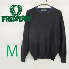 春物 FRED PERRYフレッドペリー イタリア製＜薄手ニット＞M1899t
