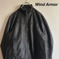 WIND ARMOR ウィンドアーマー レザージャケット 羊革 シングル XL