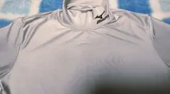 Mizuno シルバー ハイネック アンダーシャツ　バイオギア
