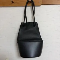 Unbillion ショルダーバッグ ブラック バケツバック 巾着型のサムネイル