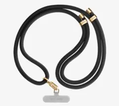 新品CASETiFY ケーステイファイ ロープ スマホショルダーブラックゴールド