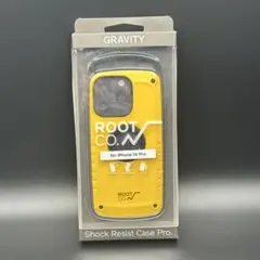 【美品】ROOT CO iPhone14Pro ケース GRAVITY イエロー