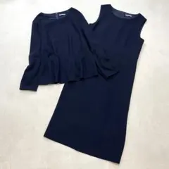 希少サイズ✨ セオリーリュクス 3wayドレス 44 大きいサイズ ペプラム