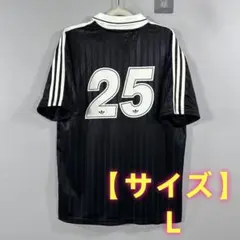 Oasisアディダス 半袖 Tシャツ ユニフォーム ブラック 25番 L 2