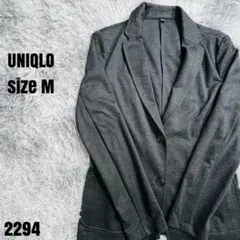 UNIQLO ユニクロ テーラードジャケット ダークグレー M 2294のサムネイル