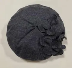 ショコラティエ　マルティプルマーマレード　フラワーベレー帽　グレー