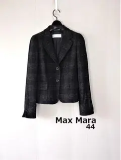 【マックスマーラ】ウール混 テーラードジャケット チェック柄 白タグ サイズ44 2026年最新】白タグ maxmaraの人気アイテム - メルカリ