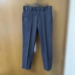 UNIQLO ユニクロ　ドライノータックパンツ　ネイビー　(ウエスト79cm)