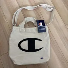 新品‼️Champion トートバッグ ベージュ 33×30×10 cmのサムネイル