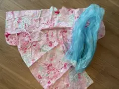 Bee des Bee 浴衣ドレス ピンク 花柄 100cmのサムネイル