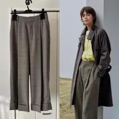 2024 マーガレット ハウエル チェック　ウールパンツ
